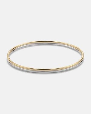 Jennifer Fisher Thread 10Kt-Plated Bangle - White