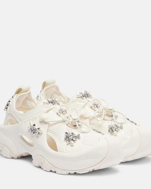 Simone Rocha X Crocs Sneakers Trailbreak 2 Mit Kristallen - Weiß
