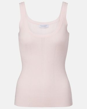 Gabriela Hearst Lucy Rib-Knitted Wool Tank Top - Pink