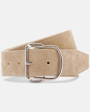 TOTEME Guertel Aus Veloursleder - Natur