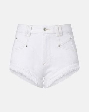 Isabel Marant Eneidala Denim Shorts - White