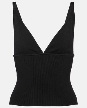 Dolce & Gabbana V-Neck Tank Top - Black