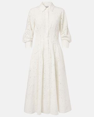 Jonathan Simkhai Jazz Cotton Broderie Anglaise Midi Dress - White