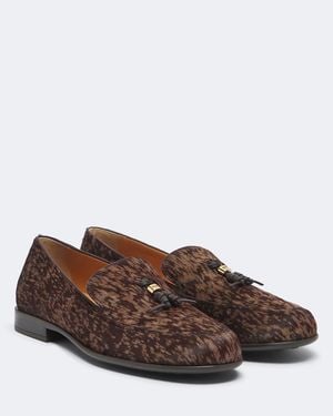 Tod's Calf Hair Loafers - Brown