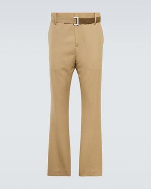 Sacai Straight Pants - Natural