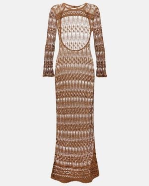 Isabel Marant Paloma Sheer Maxi Dress - Natural