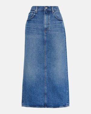 Citizens of Humanity Peri Denim Maxi Skirt - Blue