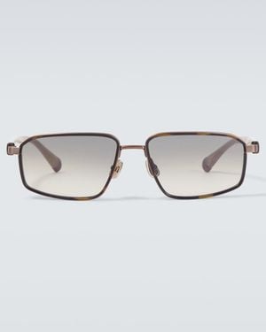 Brunello Cucinelli Eckige Sonnenbrille Jarama - Braun