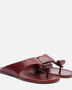 Loewe Sandalen Toggle Aus Leder - Braun
