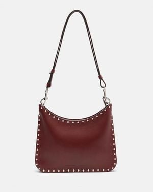 Phoebe Philo Verzierte Schultertasche Small Stud Gig Aus Leder - Rot