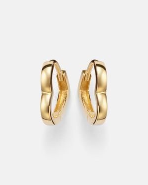 STONE AND STRAND Orecchini Heart - Metallizzato