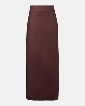 Adriana Degreas Cotton-Blend Maxi Skirt - Purple