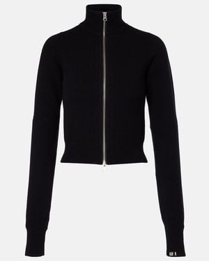 Extreme Cashmere N°302 Lemon Cashmere-Blend Zip-Up Jacket - Black