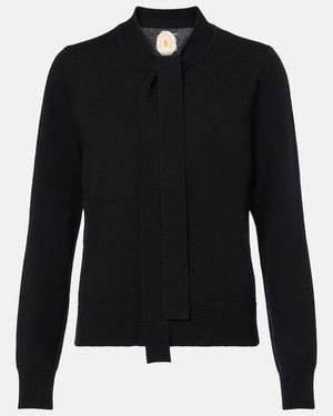 Jardin Des Orangers Tie-Neck Wool And Cashmere Jumper - Blue
