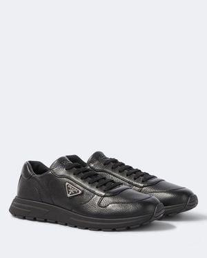 Prada Prax 2.0 Leather Trainers - Black