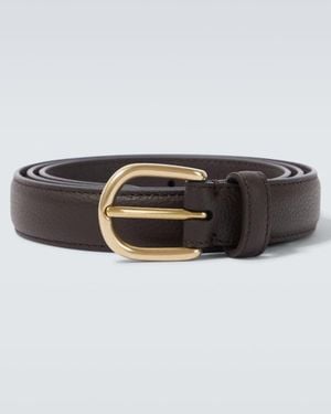 Saman Amel Cardon Leather Belt - Black