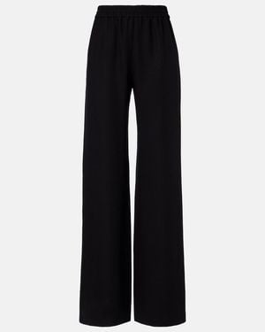 Valentino Cady Couture Wide-Leg Pants - Black