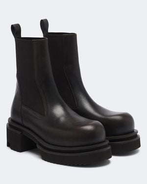 Rick Owens Chelsea Boots Beatle Aus Leder - Schwarz