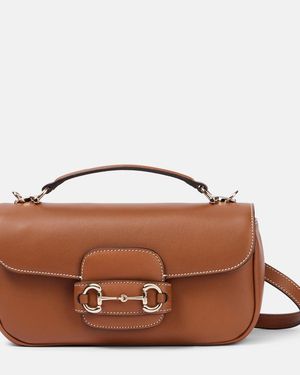 Gucci Tote Bag Horsebit 1955 Soft Small Aus Leder - Braun