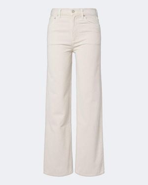 Agolde Ren Cotton Corduroly Wide-Leg Trousers - White