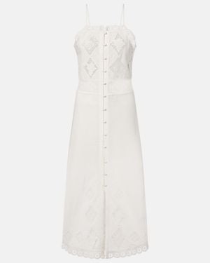 Isabel Marant Abito Midi Nelsane - Bianco