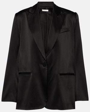 The Sei Silk Blazer - Black