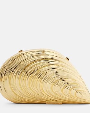 Jonathan Simkhai Bridget Metal Shell Clutch - Metallic