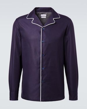 Brunello Cucinelli Cotton Pyjama Shirt - Blue