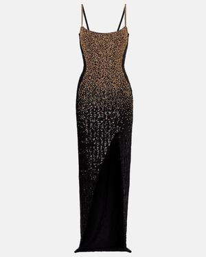 Balmain Embellished Gown - Black