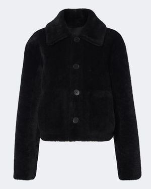 JOSEPH Alloway Reversible Shearling Jacket - Black