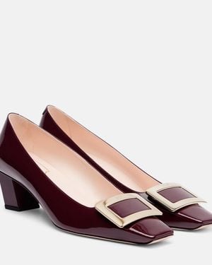 Roger Vivier Belle Vivier 45 Patent Leather Court Shoes - Brown