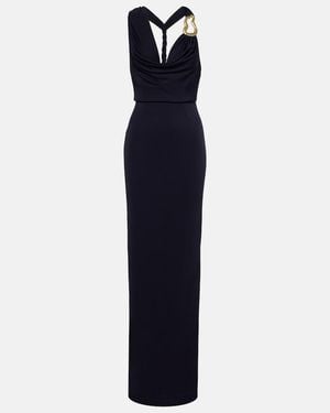 Rebecca Vallance Ayesha Embellished Halterneck Gown - Blue