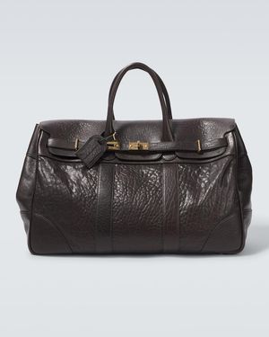Brunello Cucinelli Weekender Aus Leder - Schwarz