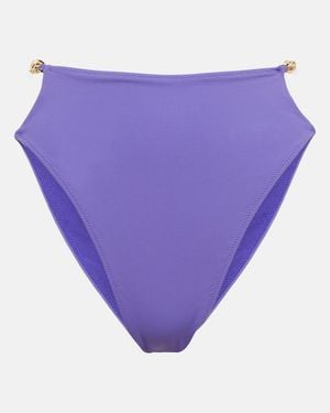 Stella McCartney Braga de bikini con cadena - Morado