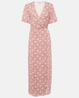 RIXO London Katrina Floral Midi Dress - Pink
