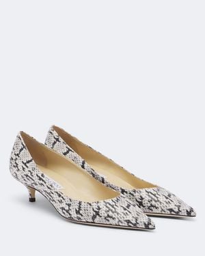 Jimmy Choo Pumps Amelia Aus Leder - Weiß