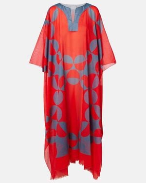 Dries Van Noten Printed Cotton Kaftan - Red