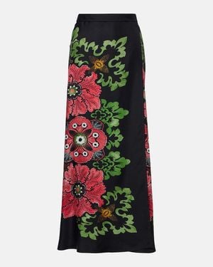 La DoubleJ Wickelrock Sarong Aus Seiden-Twill - Schwarz