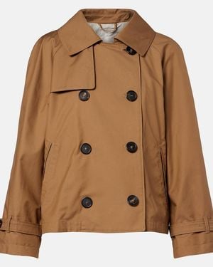 Max Mara The Cube Tesoro Cotton-Blend Twill Jacket - Brown