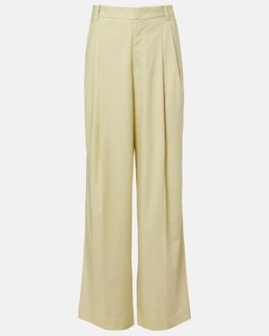 AYA MUSE Olena Pleated Wide-Leg Pants - Yellow