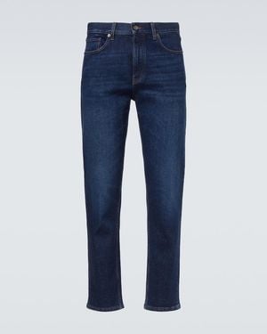 ZEGNA Mid-Rise Slim Jeans - Blue