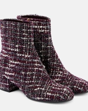 Gianvito Rossi 45 Boucle Ankle Boots - Purple