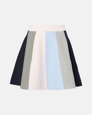 JW Anderson Minirock Aus Baumwolle Und Kaschmir - Blau