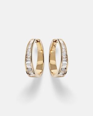 Anita Ko Meryl 18Kt Hoop Earrings With Diamonds - White