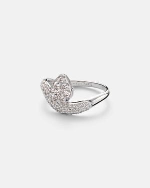 PERSÉE Wave Alliance 18Kt Ring With Diamonds - White