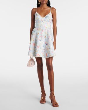 Zimmermann Lucky Embroidered Mini Dress | Lyst