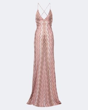 Missoni Zigzag Maxi Dress - Pink