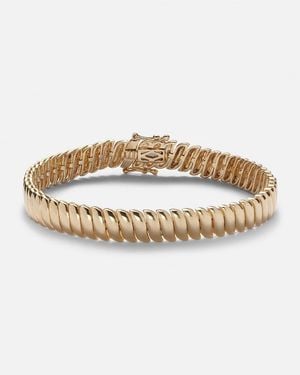 Anita Ko Brazalete Zoe De Oro De 18 Ct - Metálico