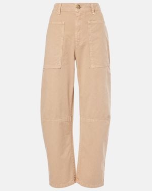 Velvet Brylie Cotton Twill Cargo Pants - Natural