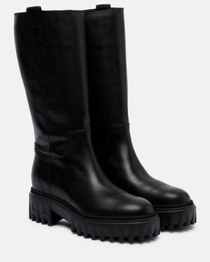Hogan Stiefel H700 Aus Leder - Schwarz